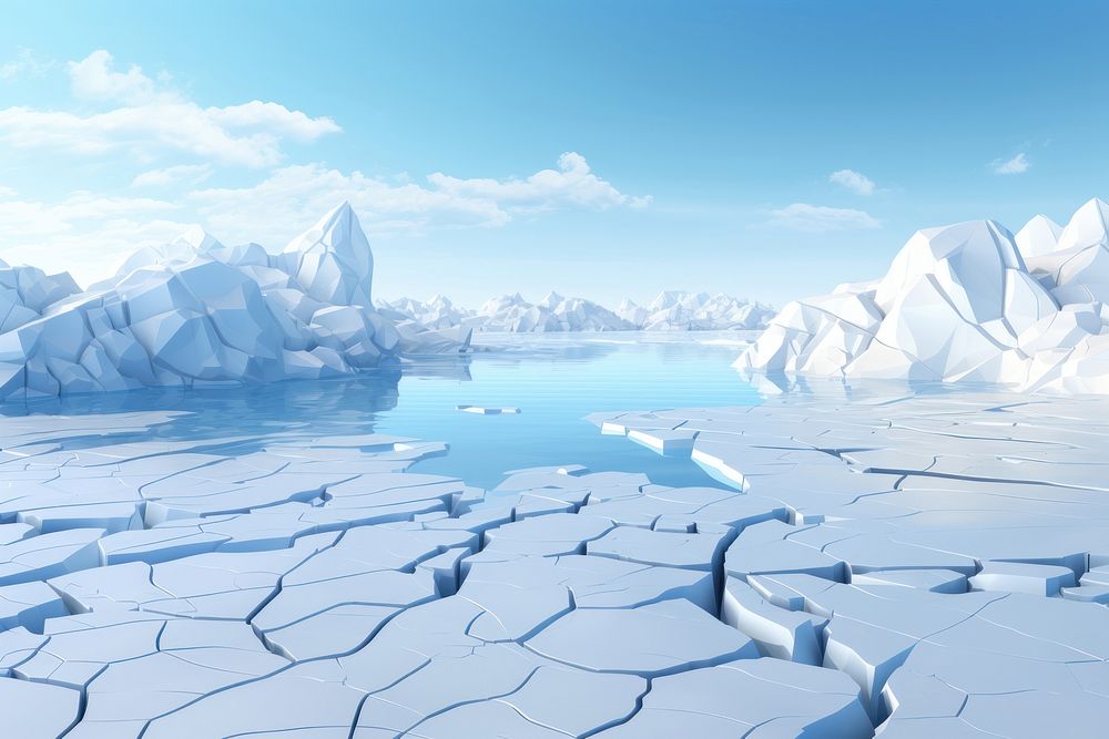 Ice backgrounds landscape mountain. AI generated Image by rawpixel.