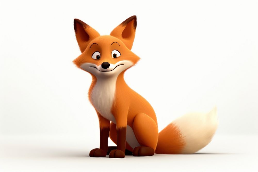 Fox cartoon mammal animal. 