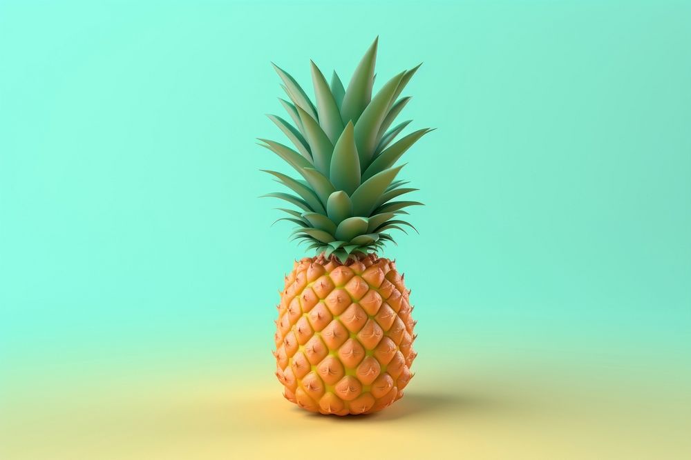 Pineapple plant fruit food. AI generated Image by rawpixel.
