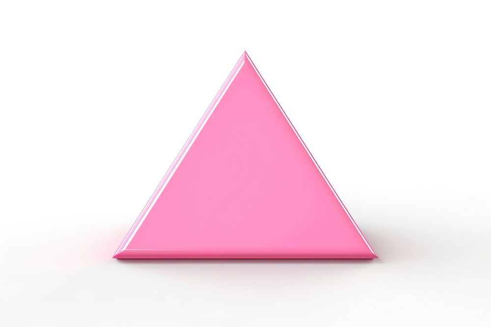 Triangle pink white background simplicity. AI generated Image by rawpixel.