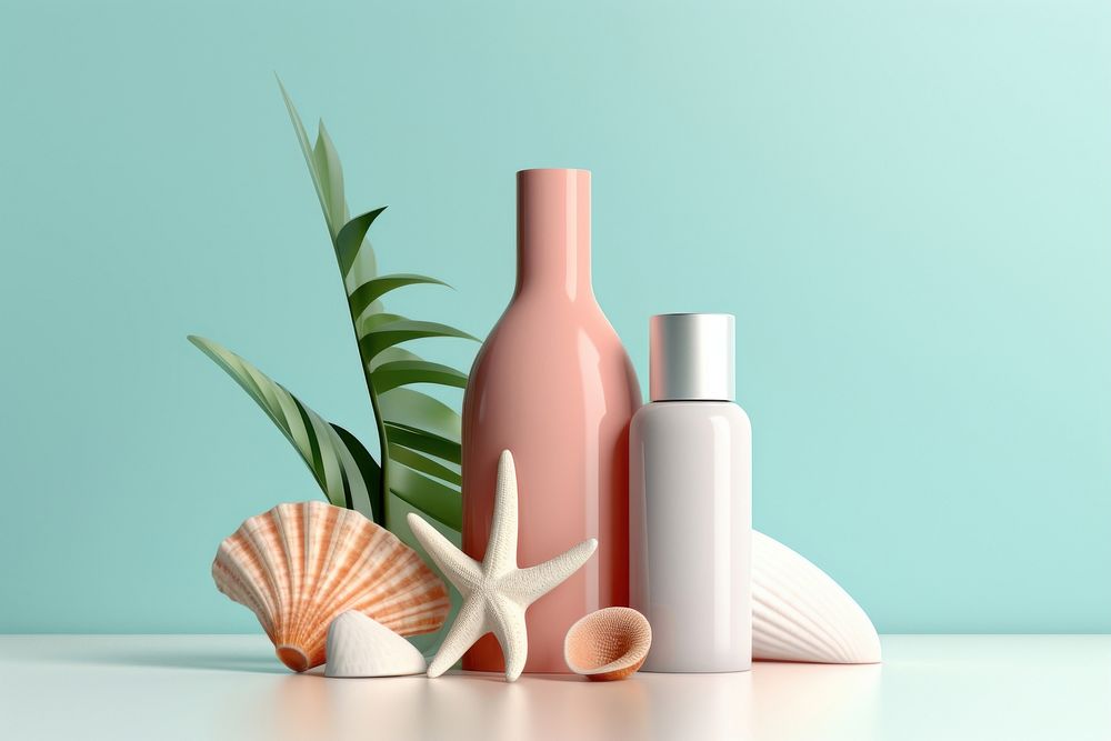 Bottle vase invertebrate container. AI generated Image by rawpixel.