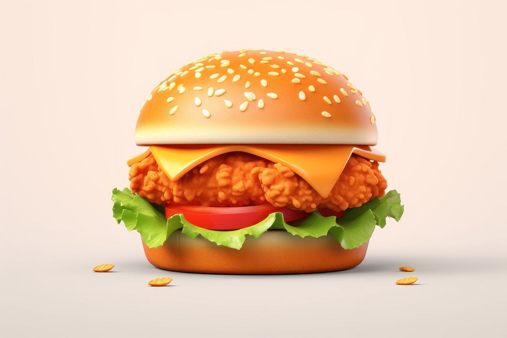 Burger food medication hamburger. AI generated Image by rawpixel.