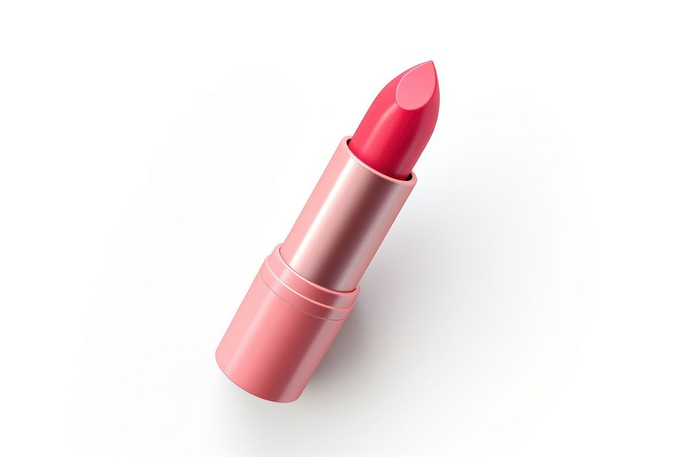 Lipstick cosmetics white background magenta. AI generated Image by rawpixel.