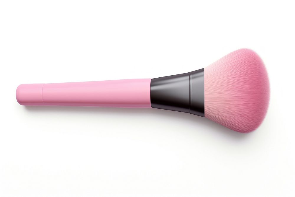 Makeup brush cosmetics tool white background. AI generated Image by rawpixel.