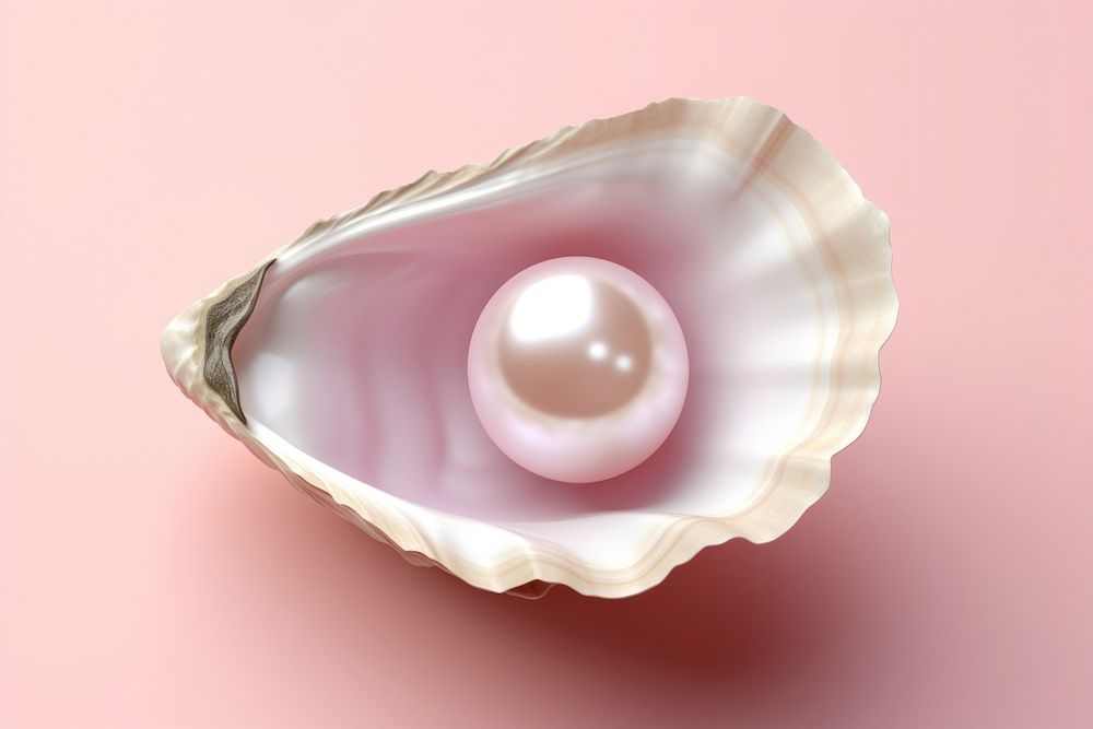 Pearl seashell jewelry oyster. AI generated Image by rawpixel.