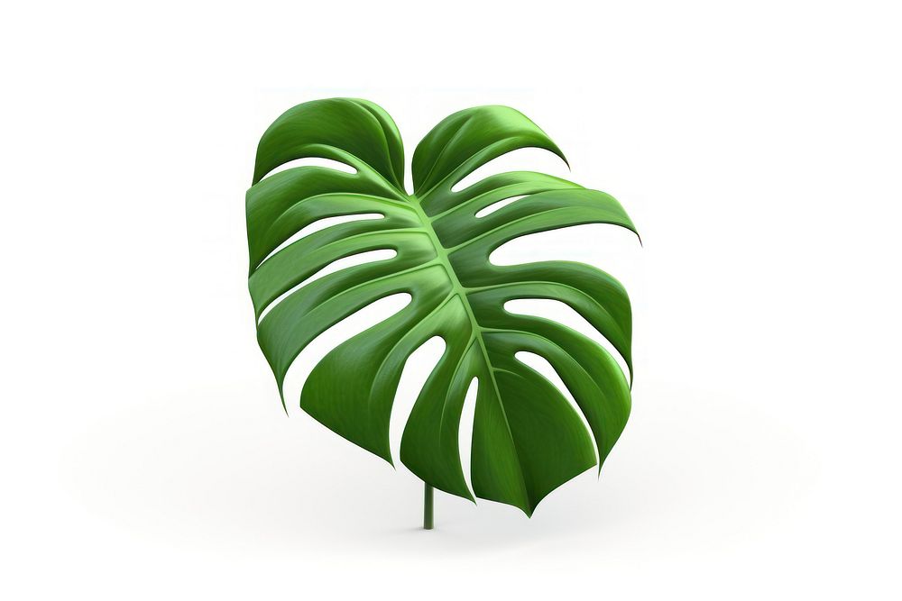 Plant green leaf white background. AI generated Image by rawpixel.