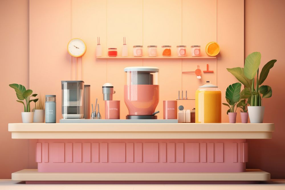 Kitchen variation dollhouse appliance. AI generated Image by rawpixel.
