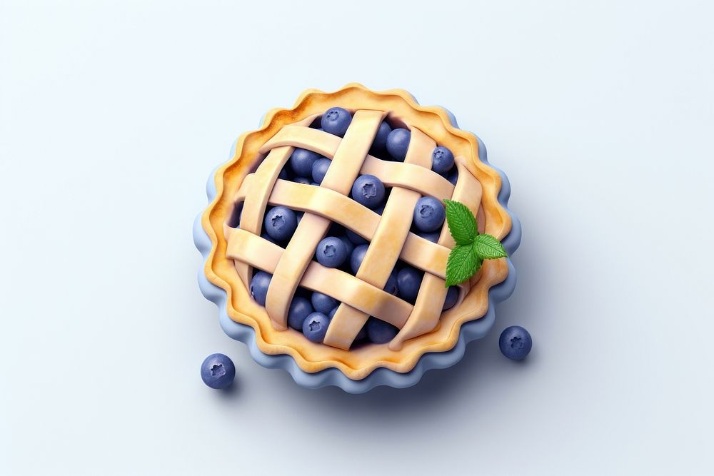 Blueberry pie dessert food freshness. AI generated Image by rawpixel.