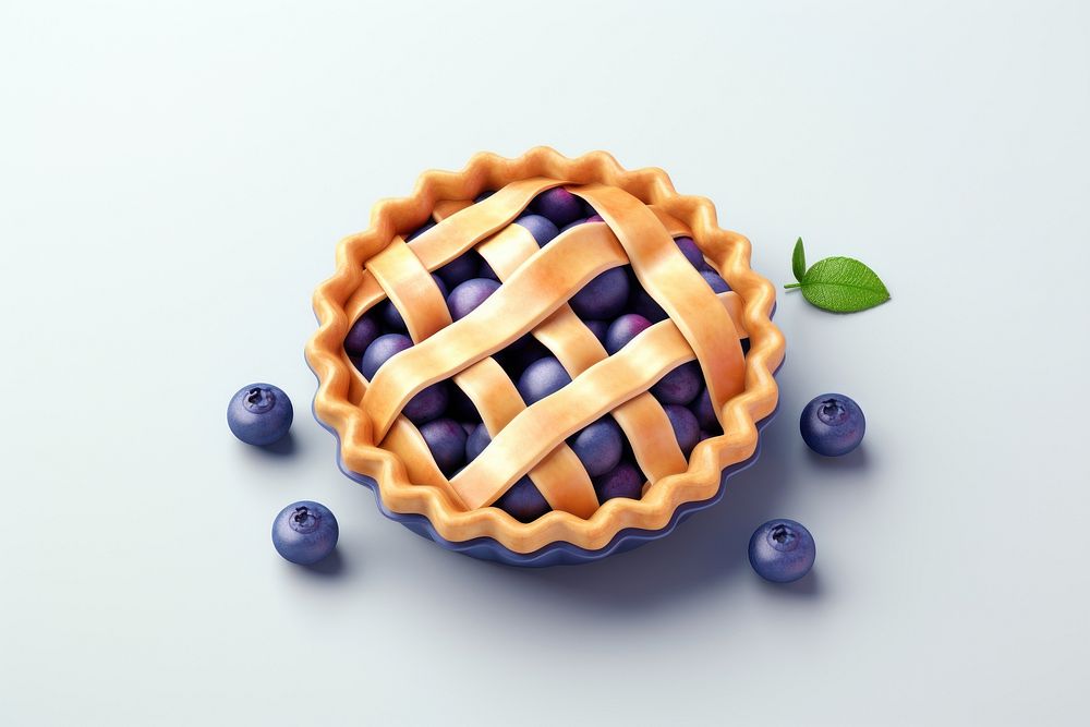 Blueberry pie dessert fruit plant. AI generated Image by rawpixel.