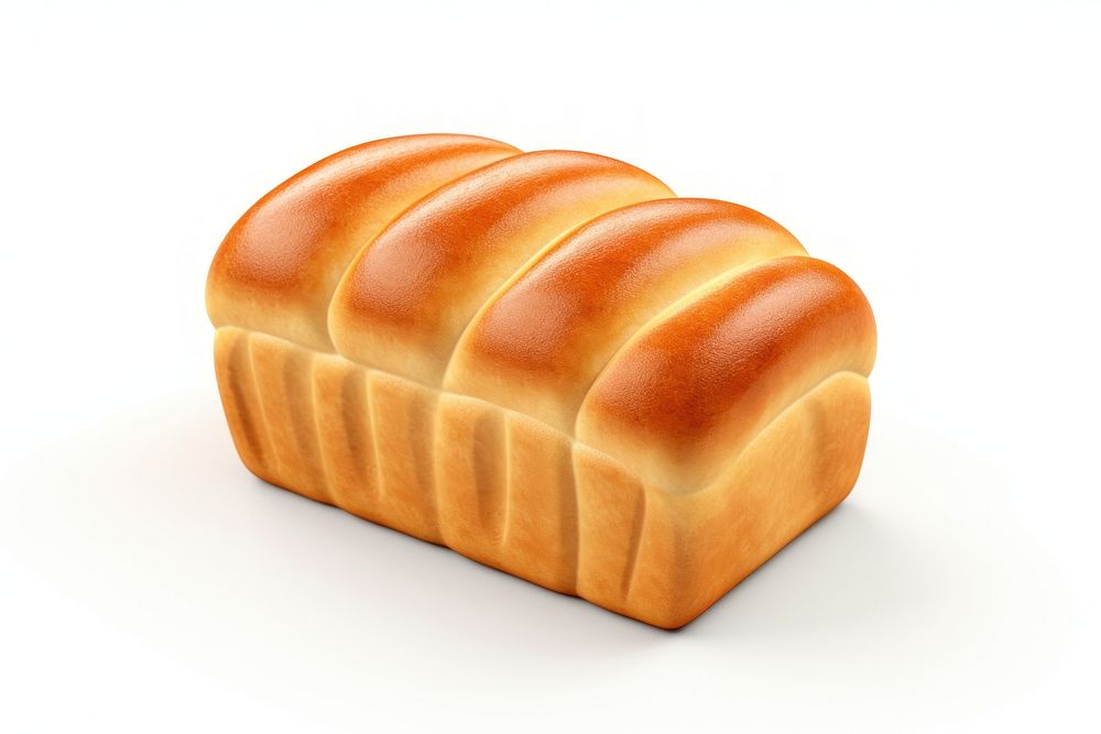 Bread food white background freshness. AI generated Image by rawpixel.