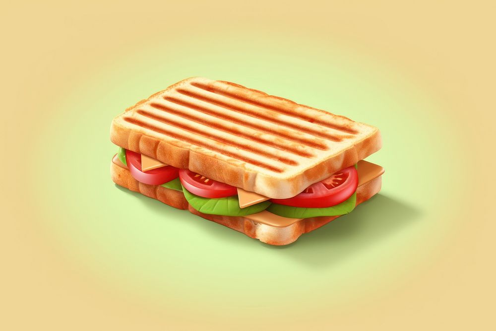 Sandwich bread food watermelon. AI generated Image by rawpixel.