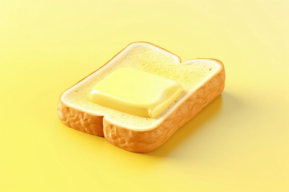 Butter bread food breakfast. AI generated Image by rawpixel.
