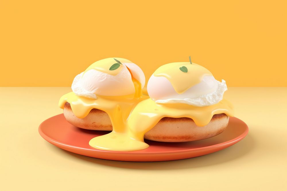 Egg dessert food breakfast. AI generated Image by rawpixel.