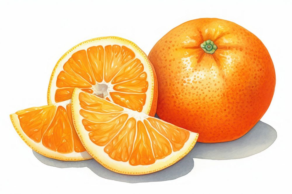 Grapefruit orange slice plant. AI generated Image by rawpixel.