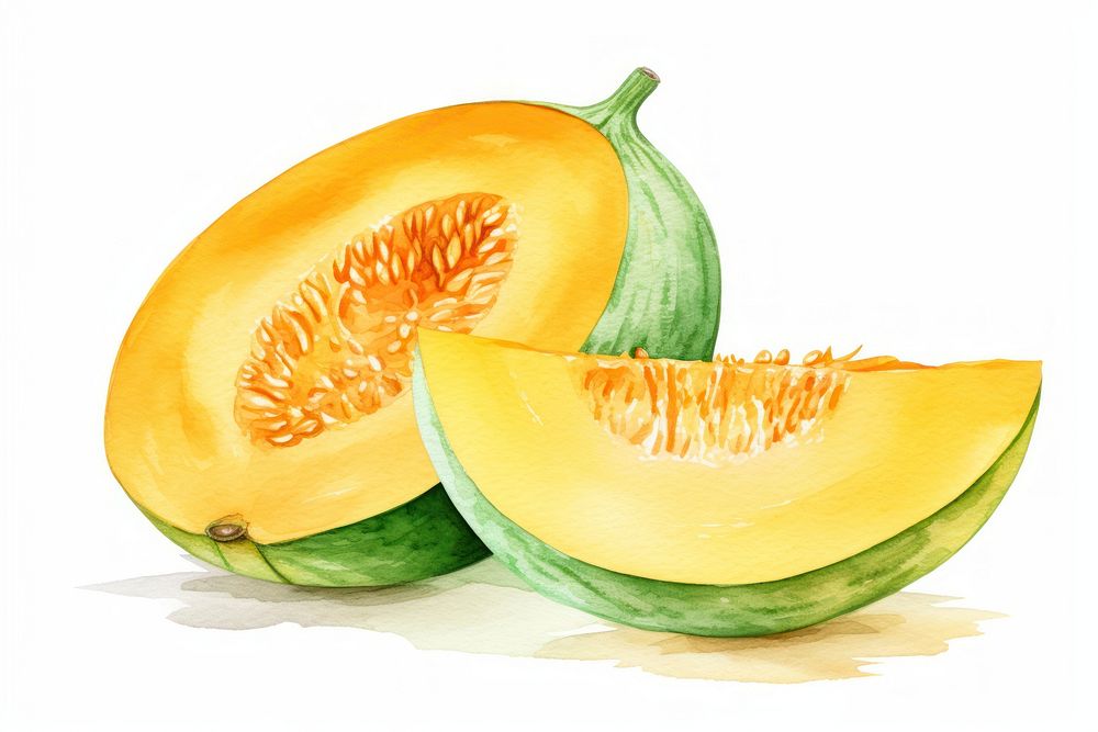 Cantaloupe melon fruit plant. AI generated Image by rawpixel.