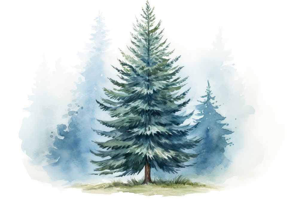 Tree spruce plant pine. AI generated Image by rawpixel.