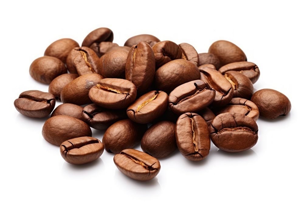 Brown coffee beans food backgrounds freshness. AI generated Image by rawpixel.