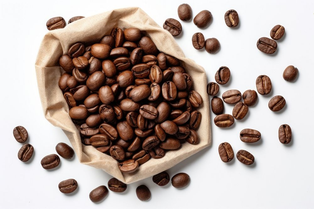 Coffee brown coffee beans ingredient. AI generated Image by rawpixel.