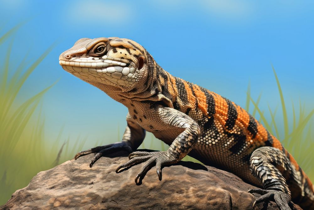 Lizard reptile animal iguana. AI generated Image by rawpixel.