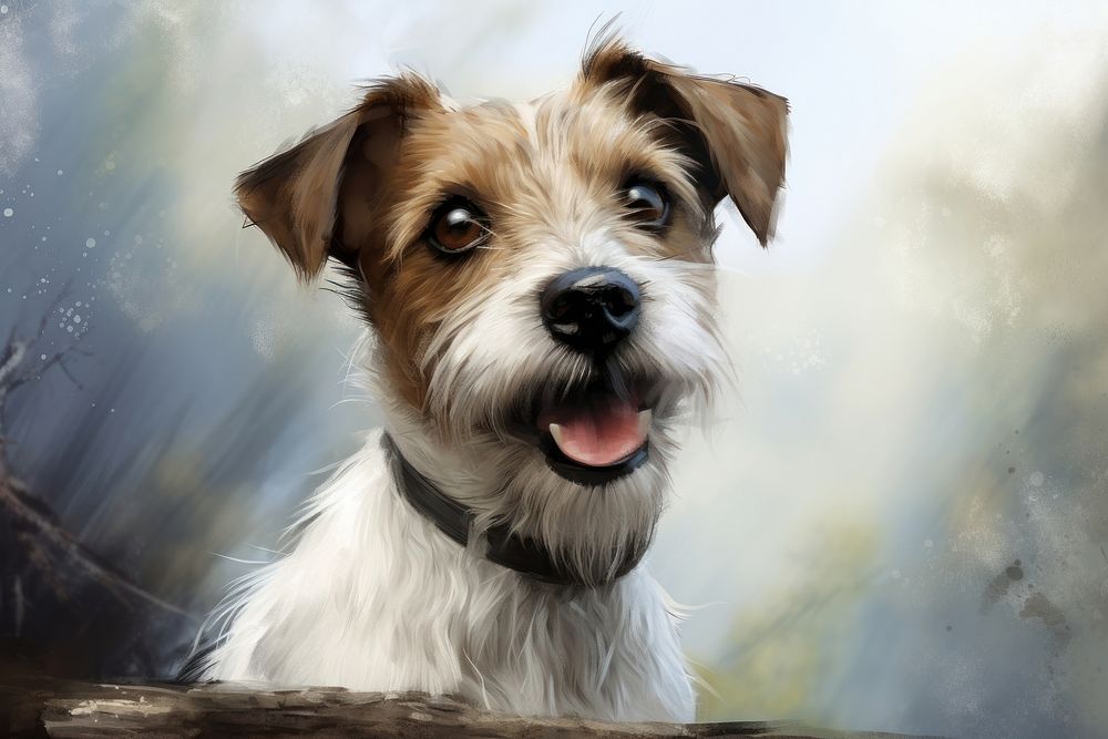 Terrier animal mammal dog. AI generated Image by rawpixel.
