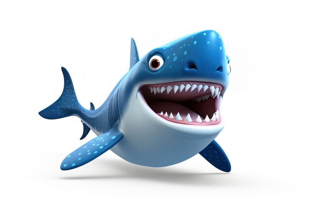 Whale shark cartoon animal fish. AI generated Image by rawpixel.