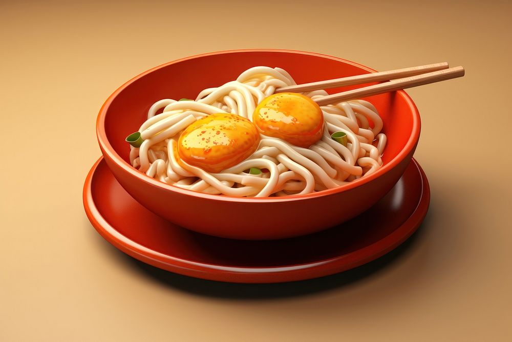 Noodle chopsticks plate food. AI generated Image by rawpixel.