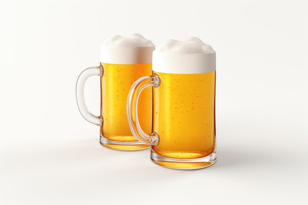 Beer glass drink lager. AI generated Image by rawpixel.