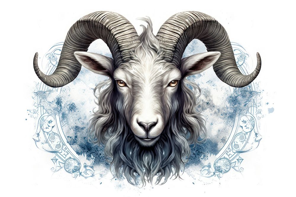 Goat livestock drawing animal. AI generated Image by rawpixel.