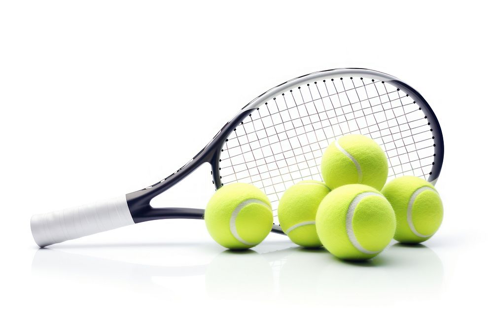 Tennis ball sports racket. AI generated Image by rawpixel.