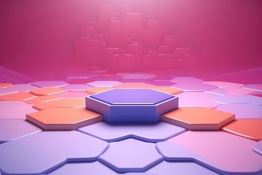 Backgrounds hexagon purple abstract. AI generated Image by rawpixel.
