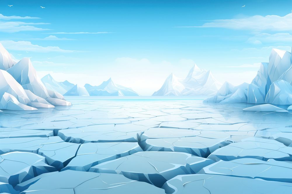 Ice backgrounds landscape mountain. AI generated Image by rawpixel.