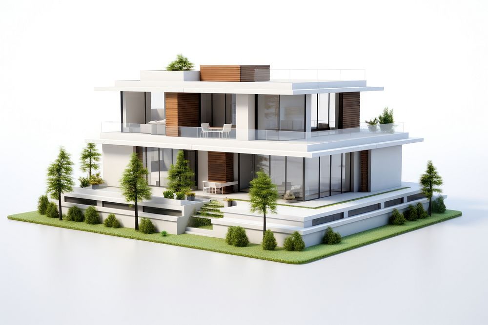 House architecture building plant. AI generated Image by rawpixel.