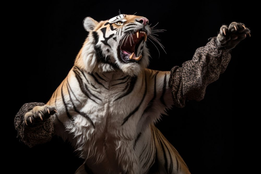 Wildlife animal tiger mammal. AI generated Image by rawpixel.