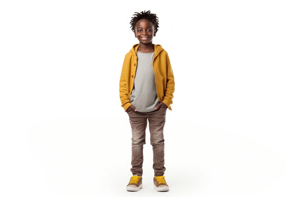 Standing child cute boy. AI generated Image by rawpixel.