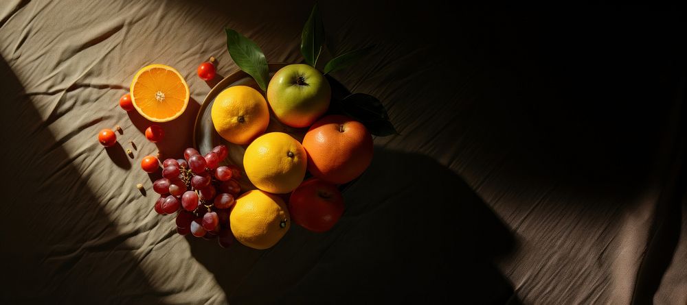 Fruit grapefruit lemon apple. AI generated Image by rawpixel.