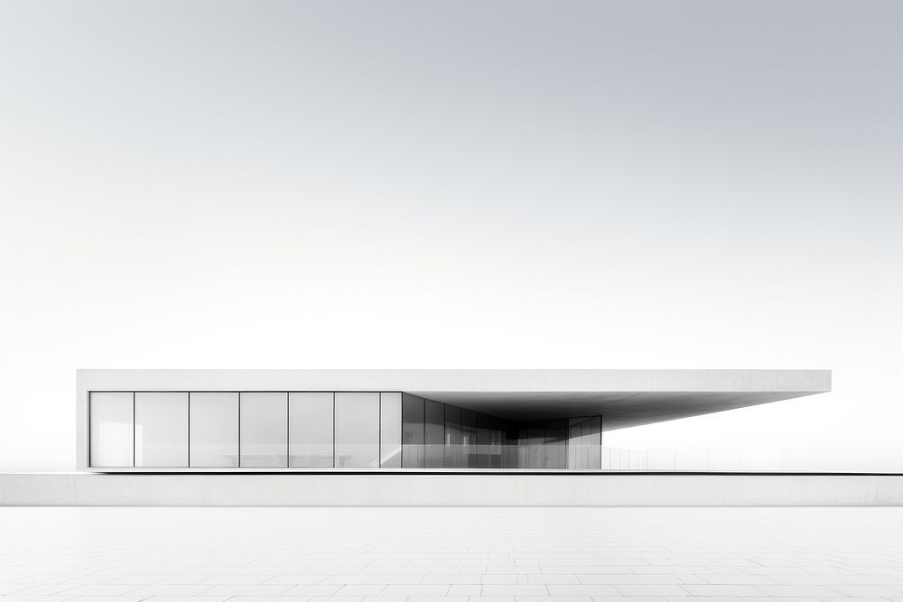 Building architecture white monochrome. AI generated Image by rawpixel.
