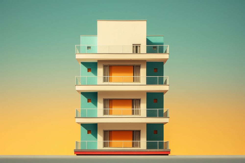 Building architecture balcony city. AI generated Image by rawpixel.