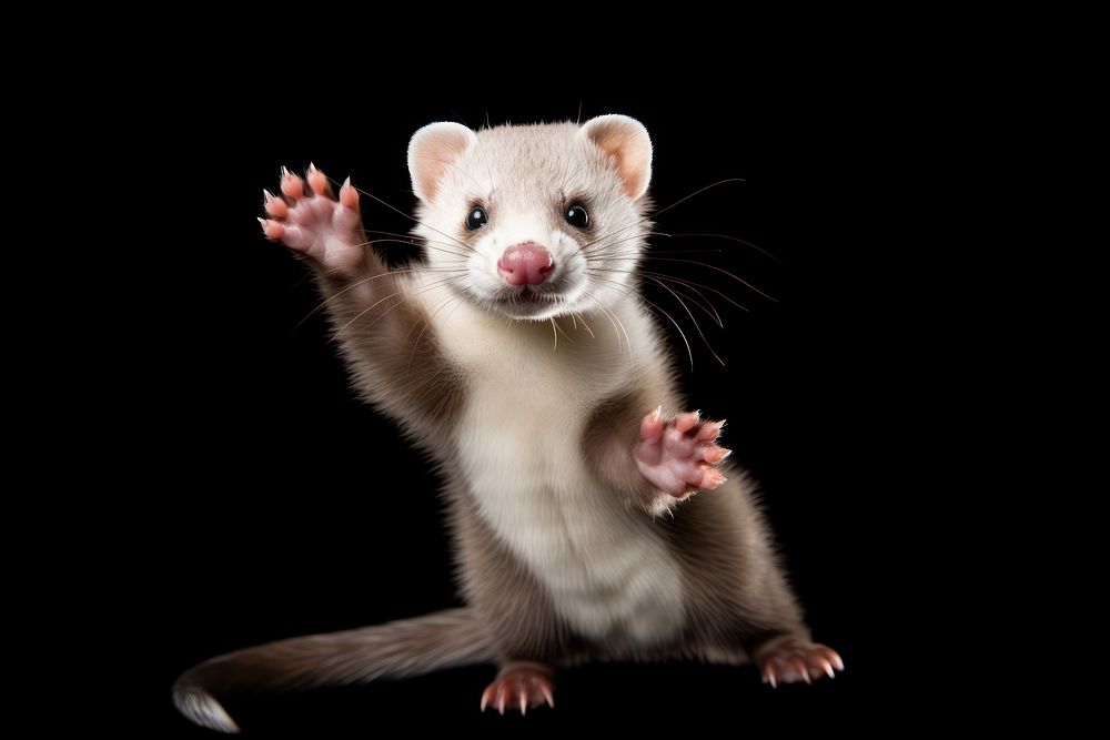 Animal mammal rodent ferret. 