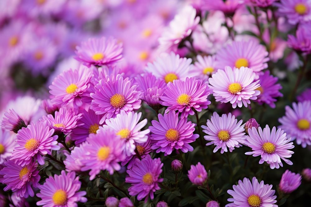 Aster backgrounds outdoors blossom. AI generated Image by rawpixel.
