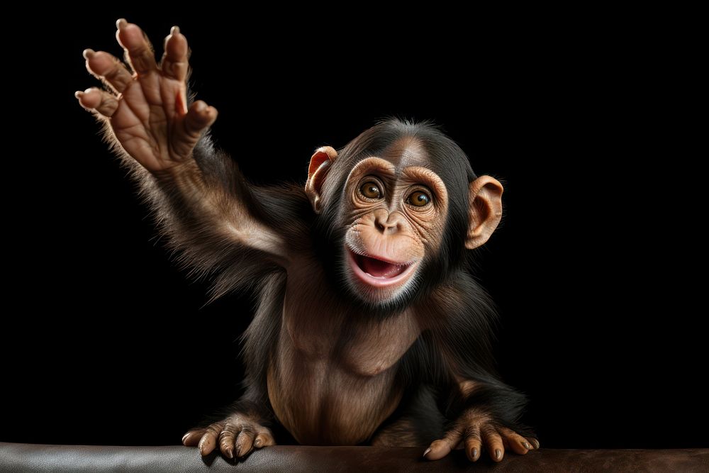 Wildlife animal monkey mammal. AI generated Image by rawpixel.