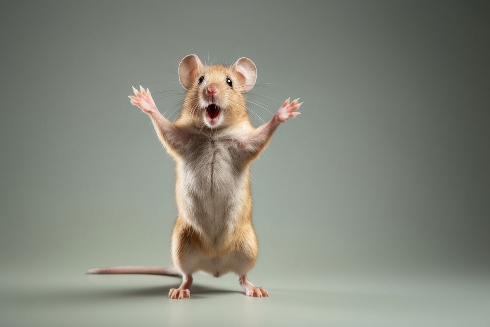 Animal mammal rodent mouse. AI generated Image by rawpixel.