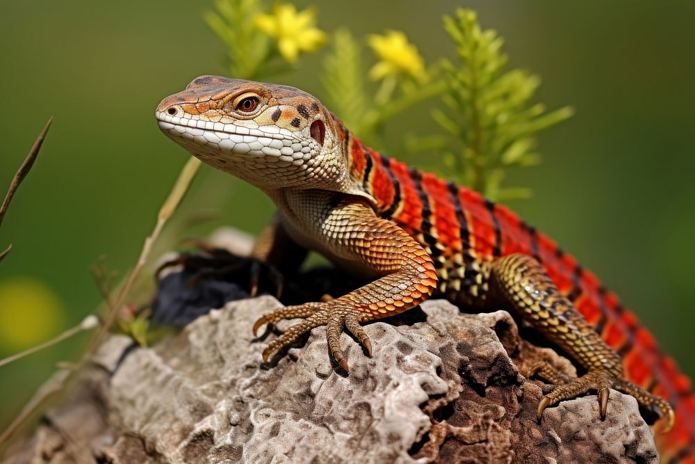 Northern alligator lizard wildlife reptile animal. AI generated Image by rawpixel.