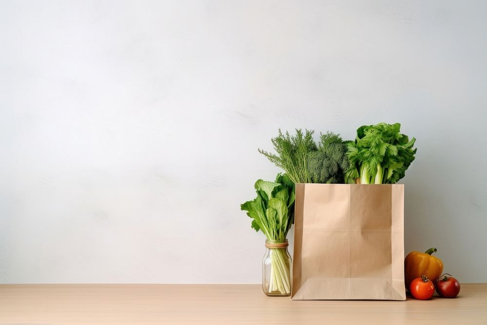 Vegetable bag plant food. AI generated Image by rawpixel.