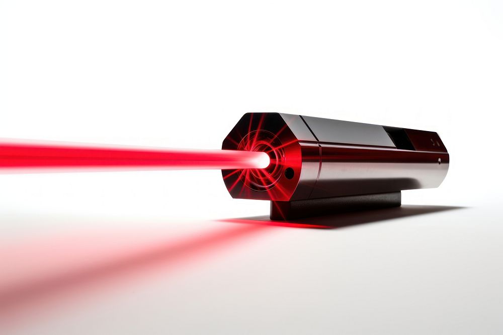 Red laser light technology lighting. AI generated Image by rawpixel.