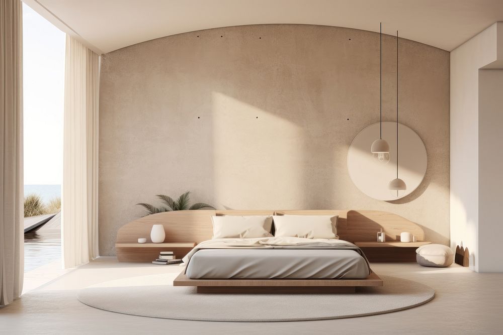 Bedroom furniture architecture comfortable. 