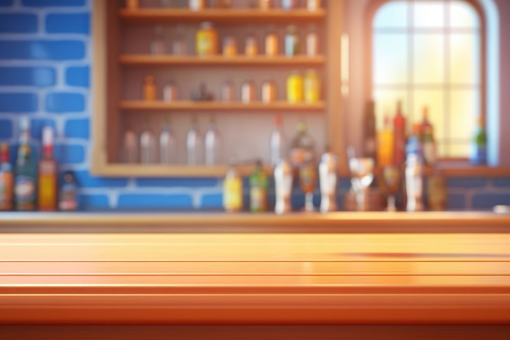 Bar shelf architecture refreshment. AI generated Image by rawpixel.