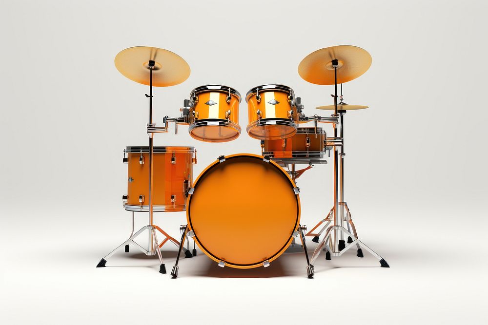 Drums percussion white background membranophone. 