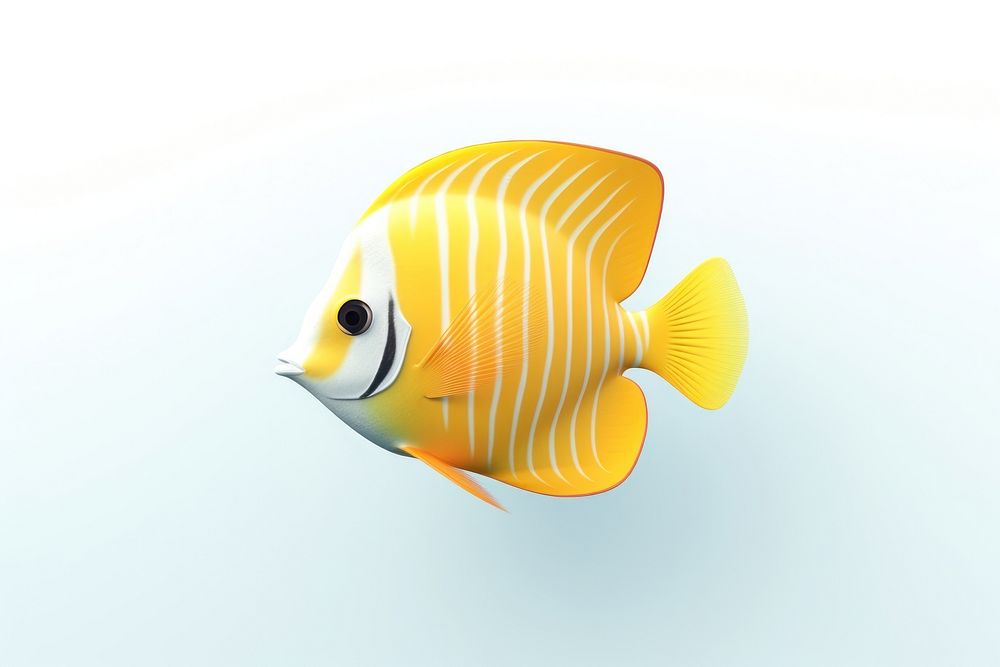 Fish animal pomacentridae pomacanthidae. AI generated Image by rawpixel.