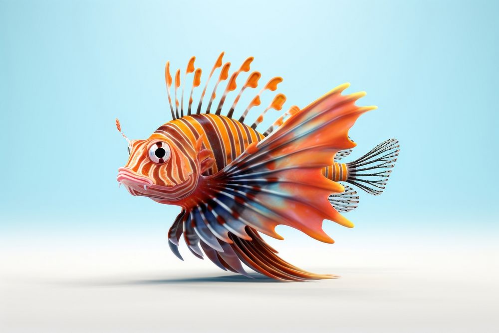 Fish lionfish animal pomacentridae. AI generated Image by rawpixel.