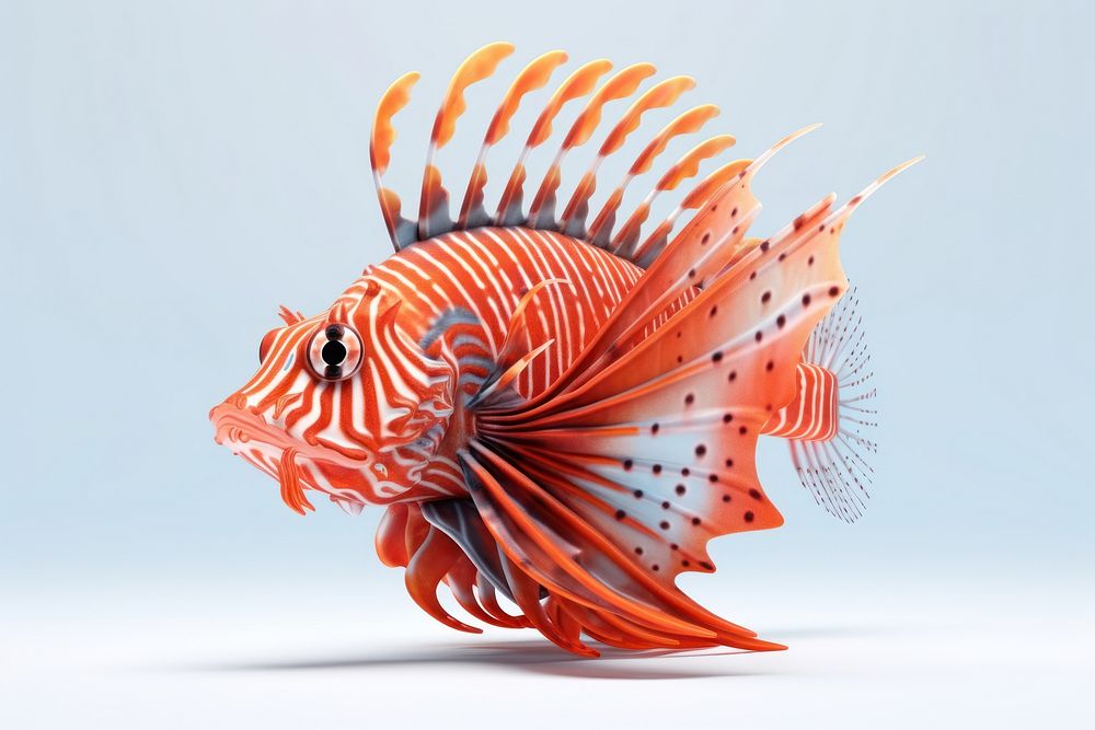 Fish lionfish animal pomacentridae. AI generated Image by rawpixel.